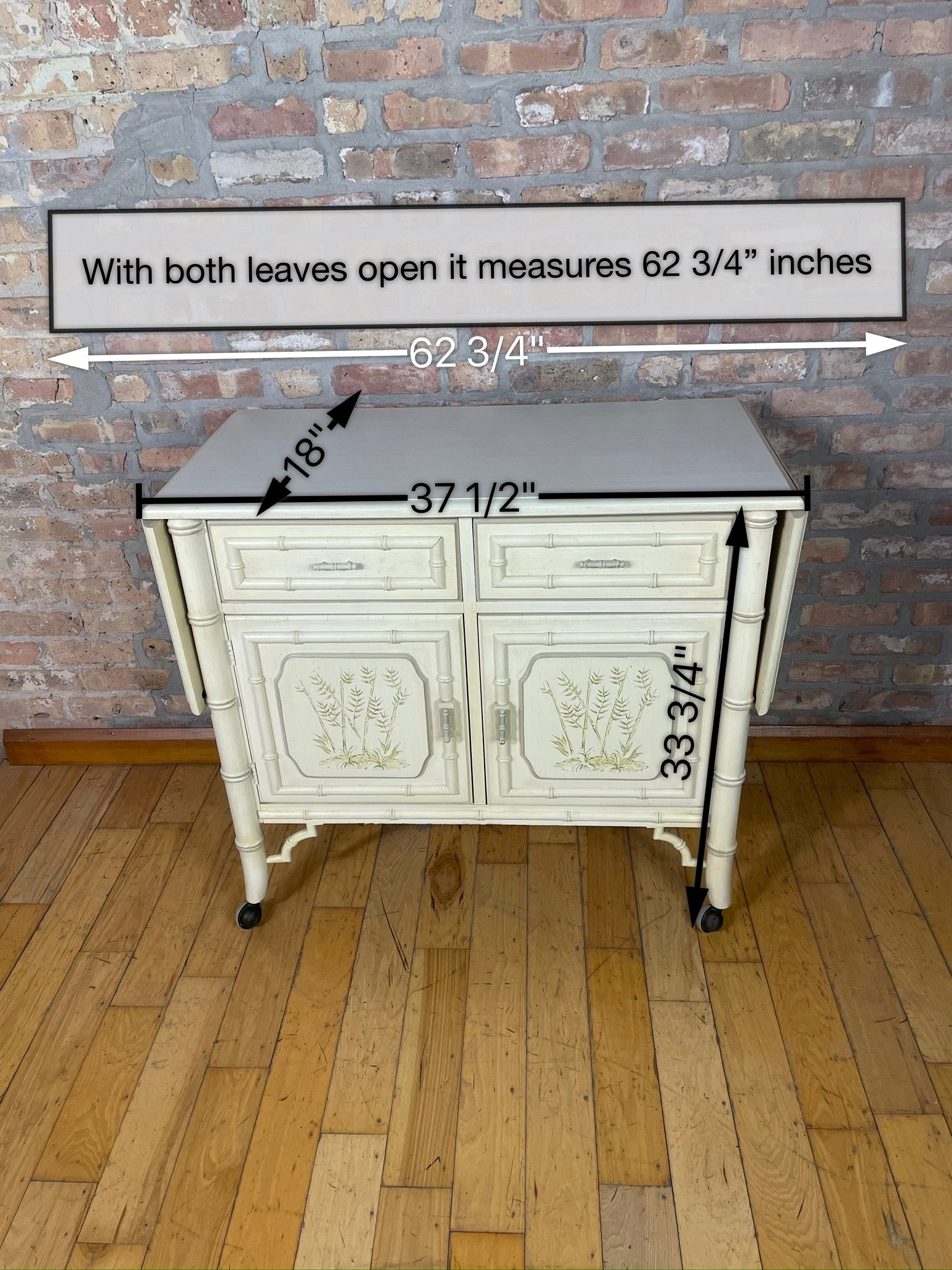 Vintage Dixie Bar Cart Server- Available for Custom Lacquer