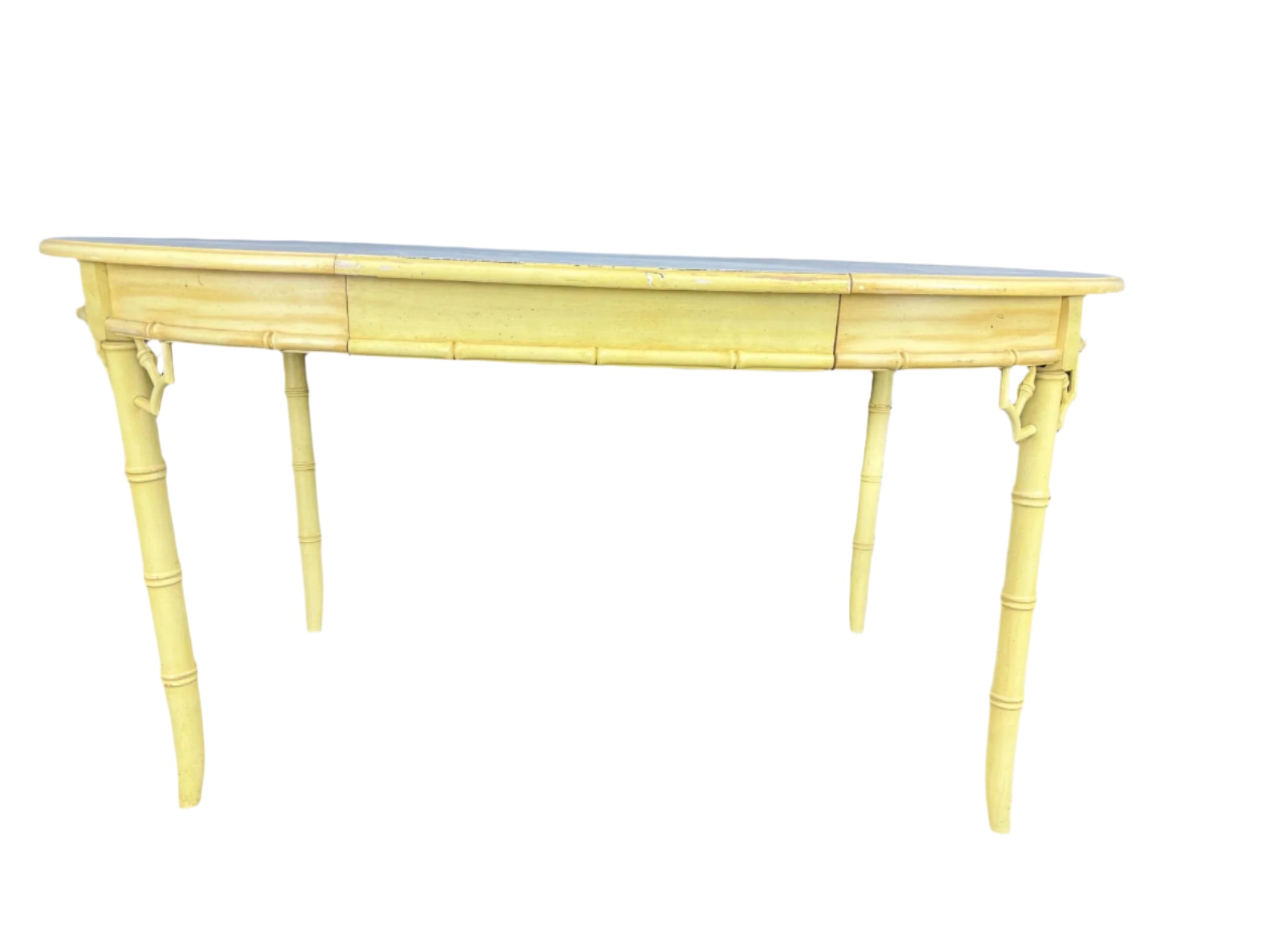 Thomasville Faux Bamboo Table with Leaf Available for Custom Lacquer