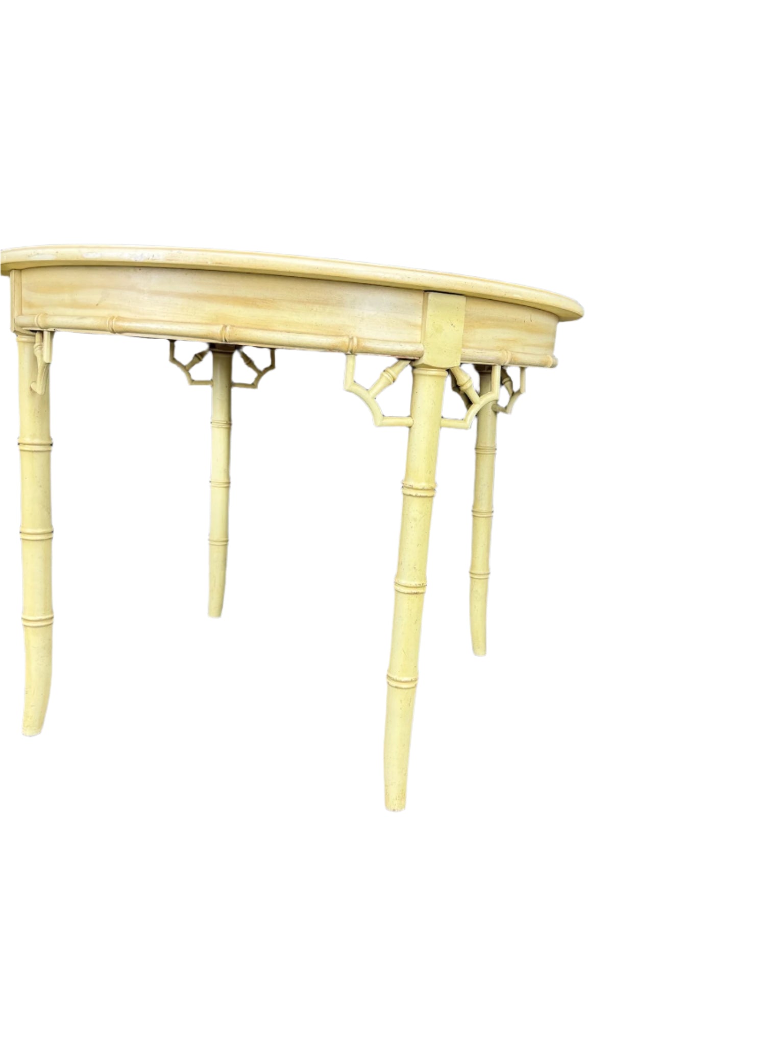 Thomasville Faux Bamboo Table with Leaf Available for Custom Lacquer