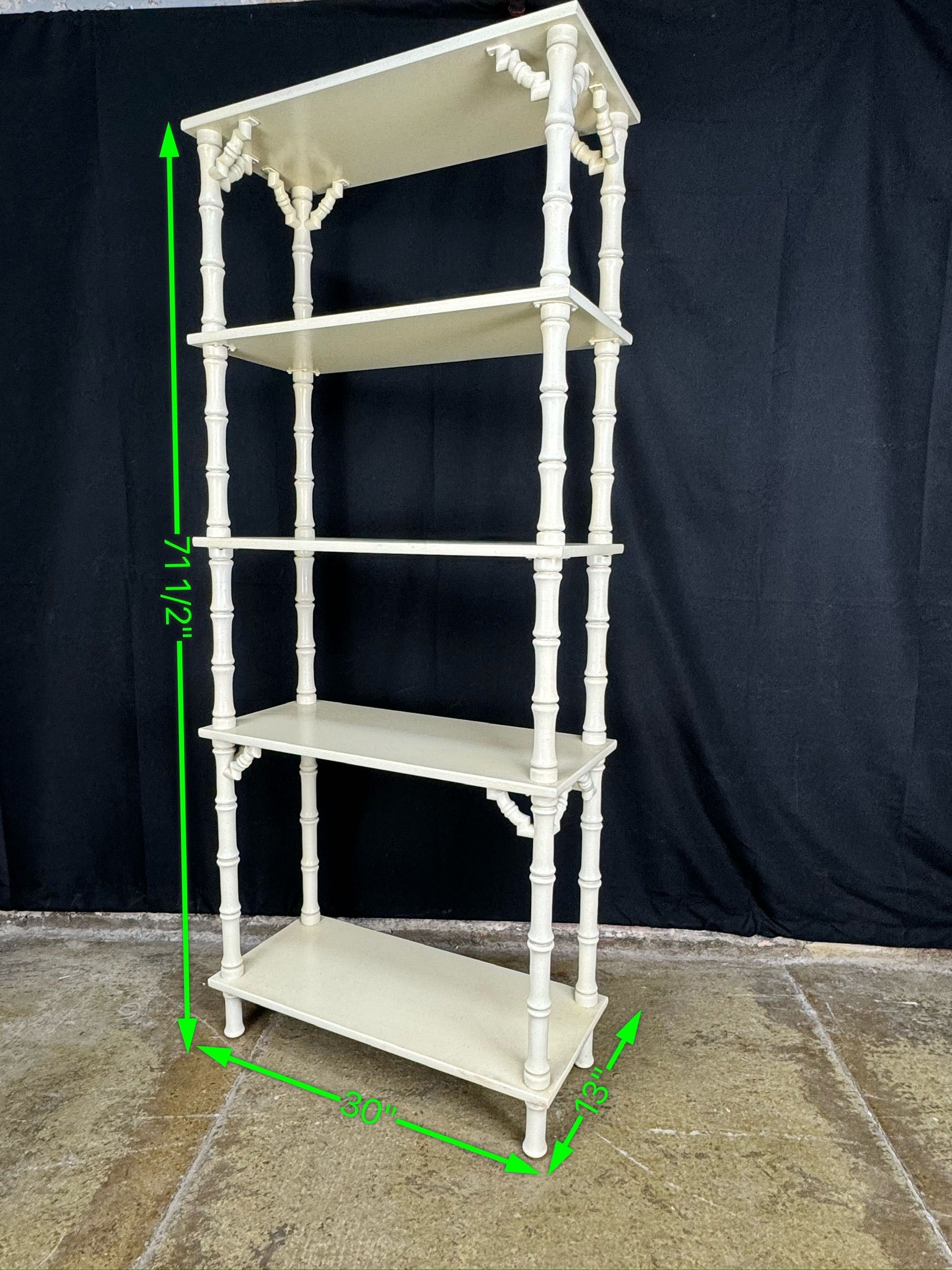 SOLD!! Mersman Faux Bamboo Etegere Available for Custom Lacquer