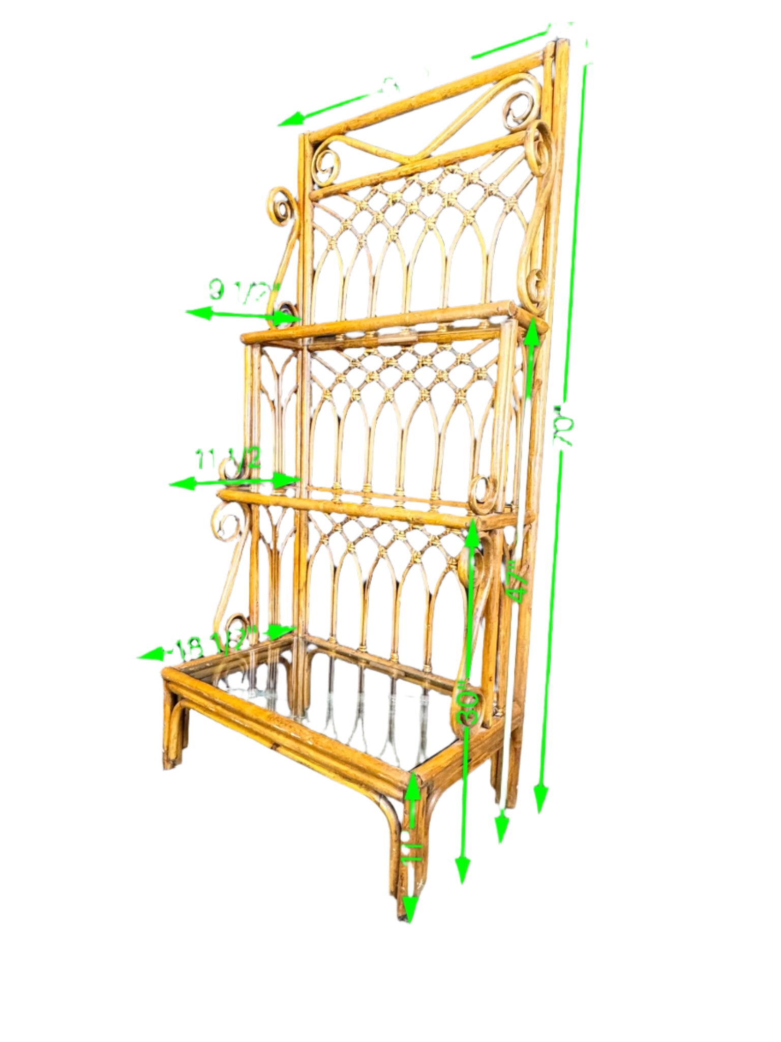 Rattan Display Plant Shelf - Ready for Custom Lacquer
