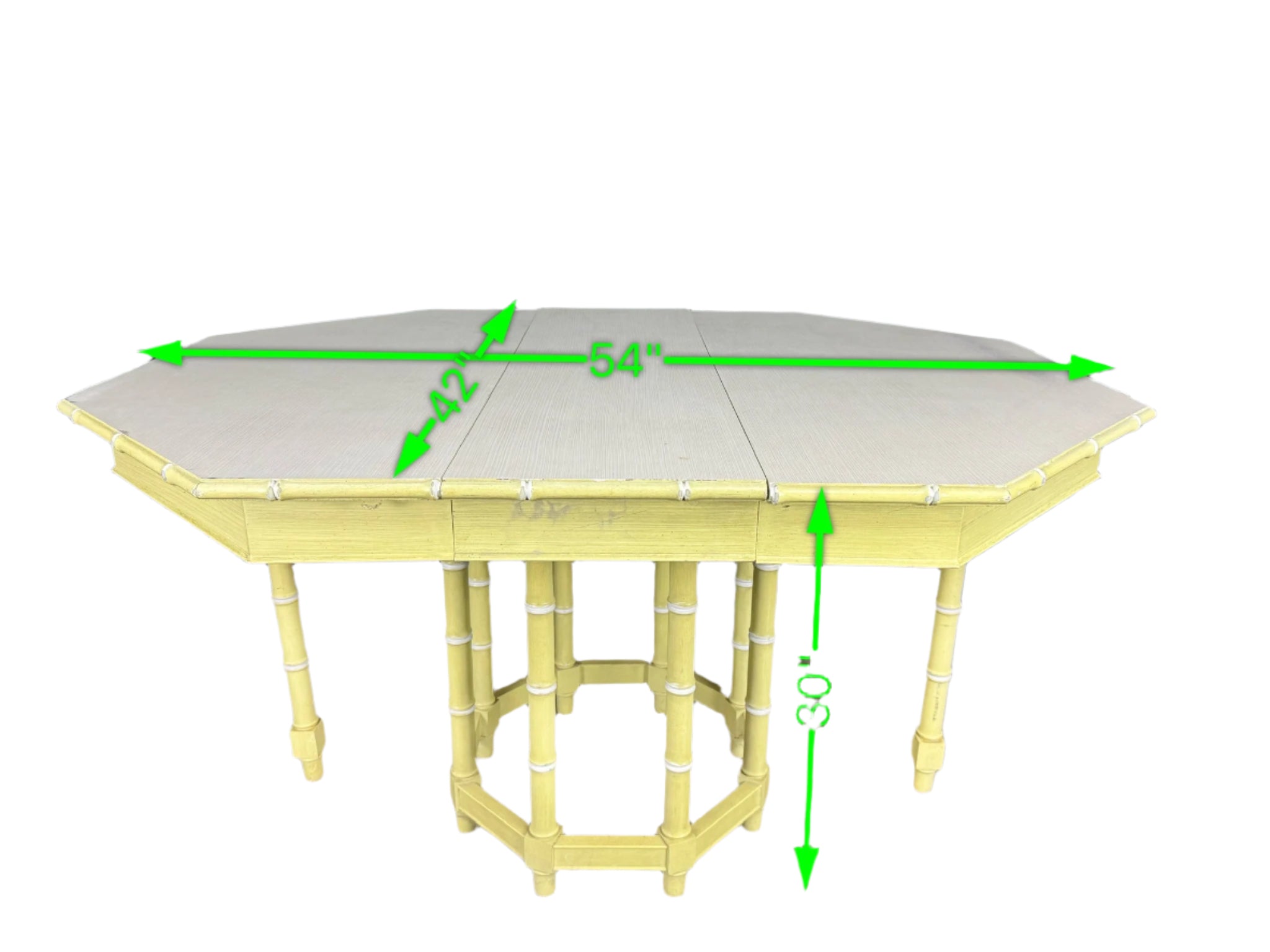 Vintage Thomasville Faux Bamboo Table Available for Custom Lacquer