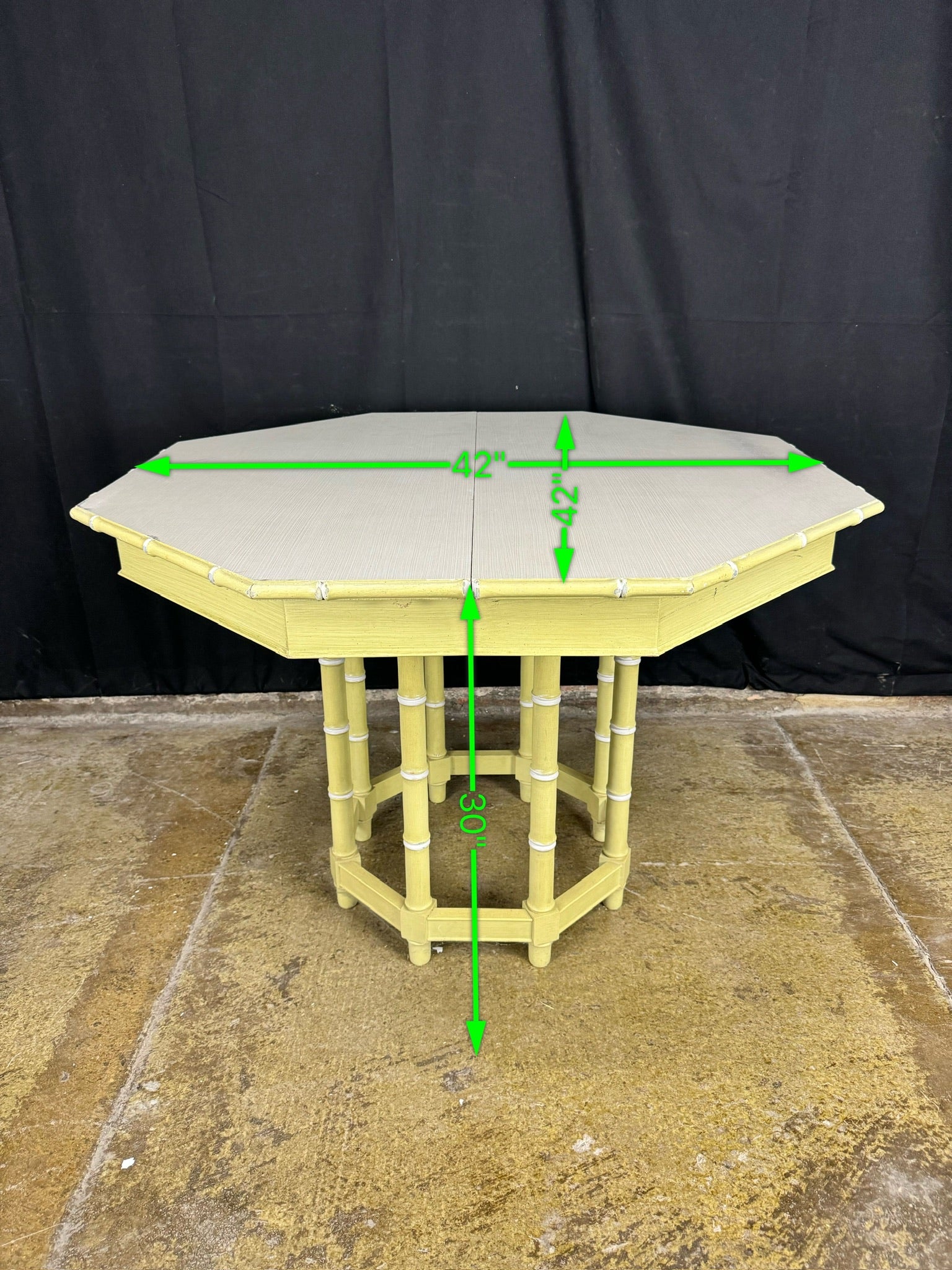 Vintage Thomasville Faux Bamboo Table Available for Custom Lacquer