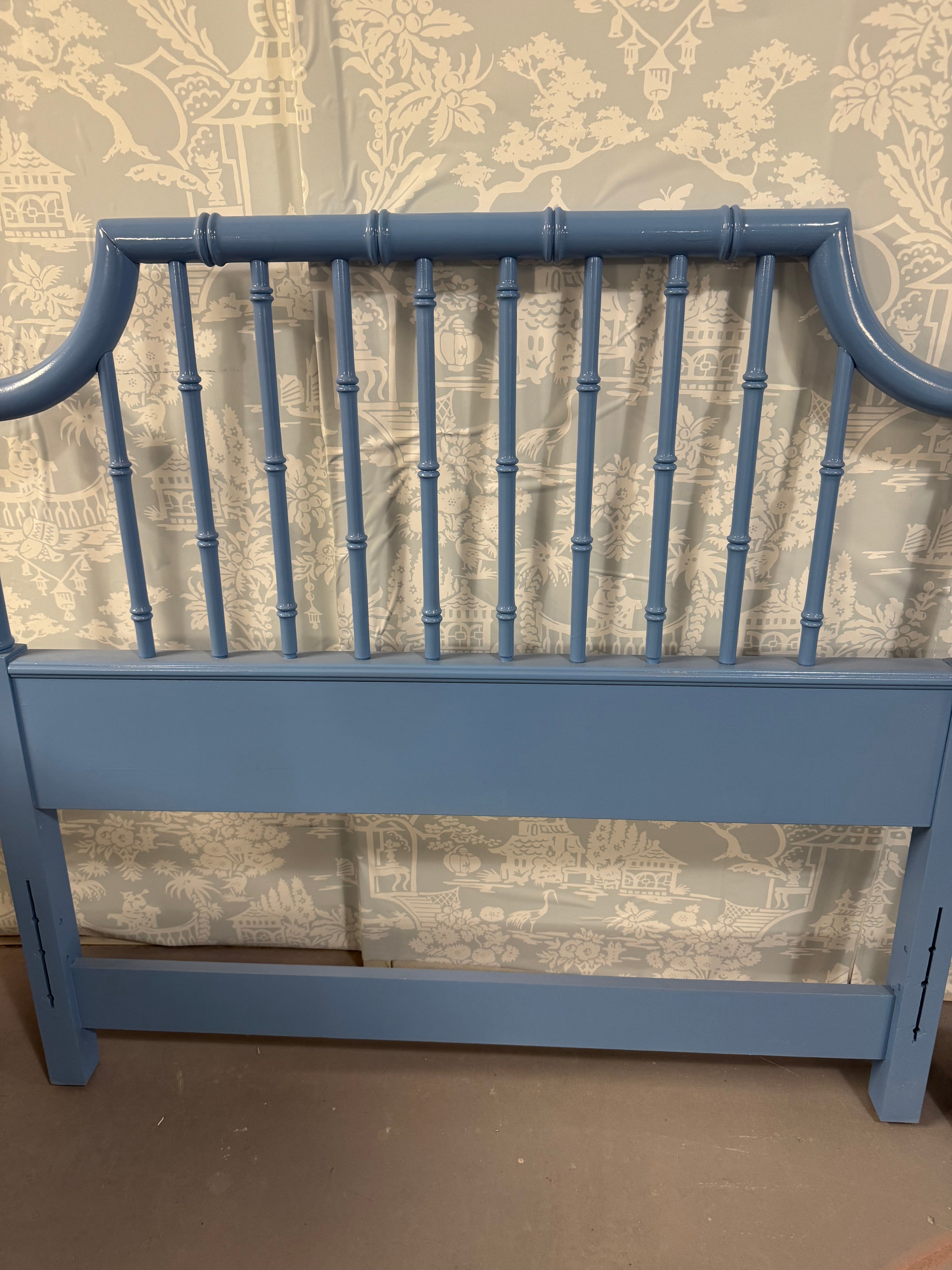 SOLD!! Pair of Lacquered Thomasville Headboards - Ready to Ship!