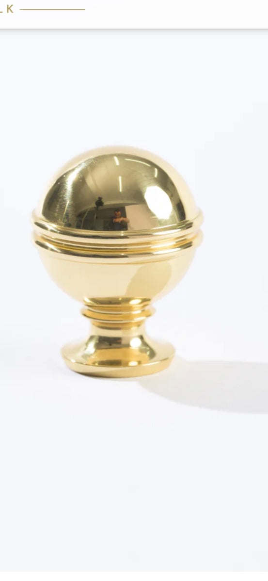 Bamboo Brass Round Knob
