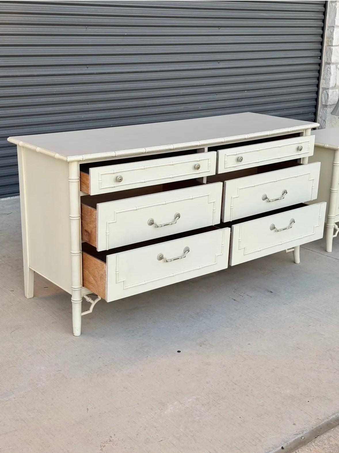 Rare Six Drawer Faux Bamboo Dresser by Thomasville- Available for Custom Lacquer