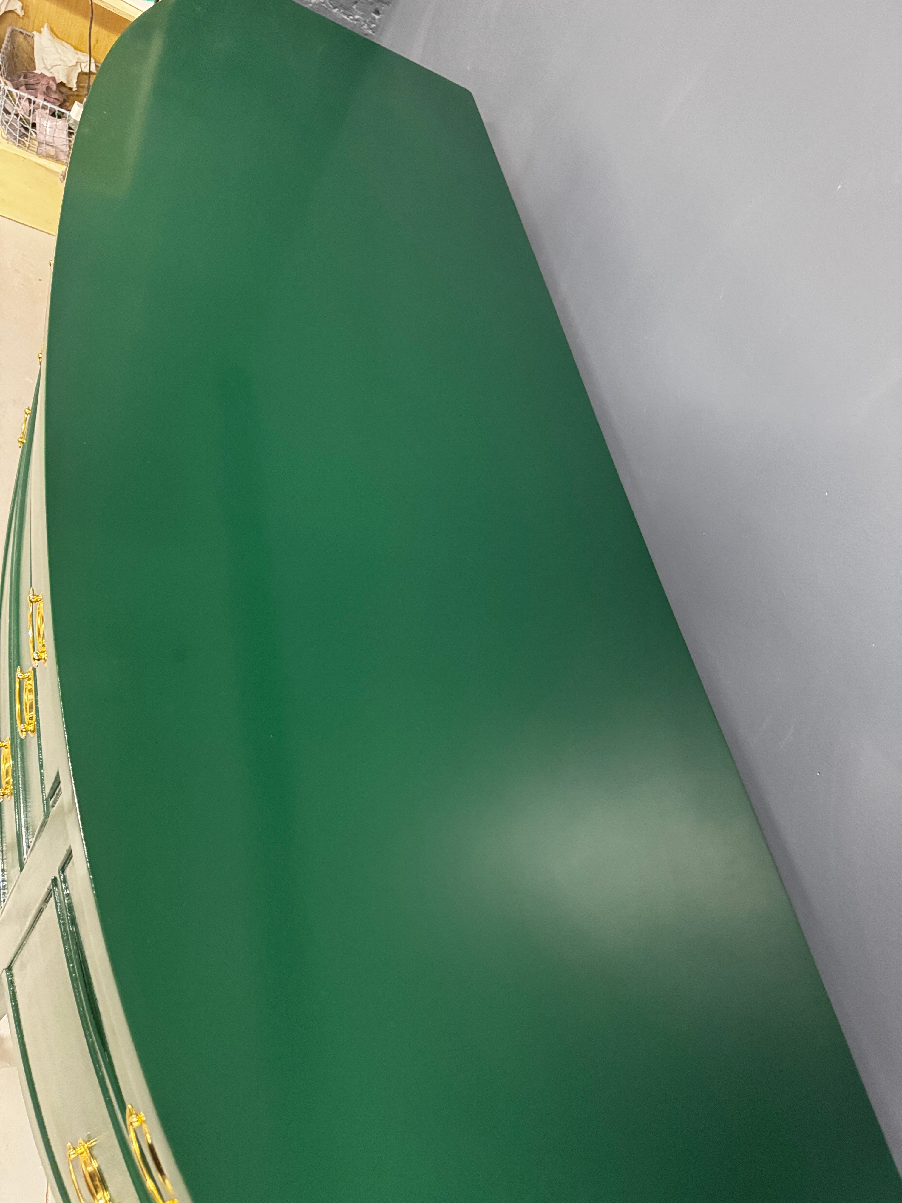 Hepplewhite Drexel Sideboard - Lacquered in Green - Ready to Ship!