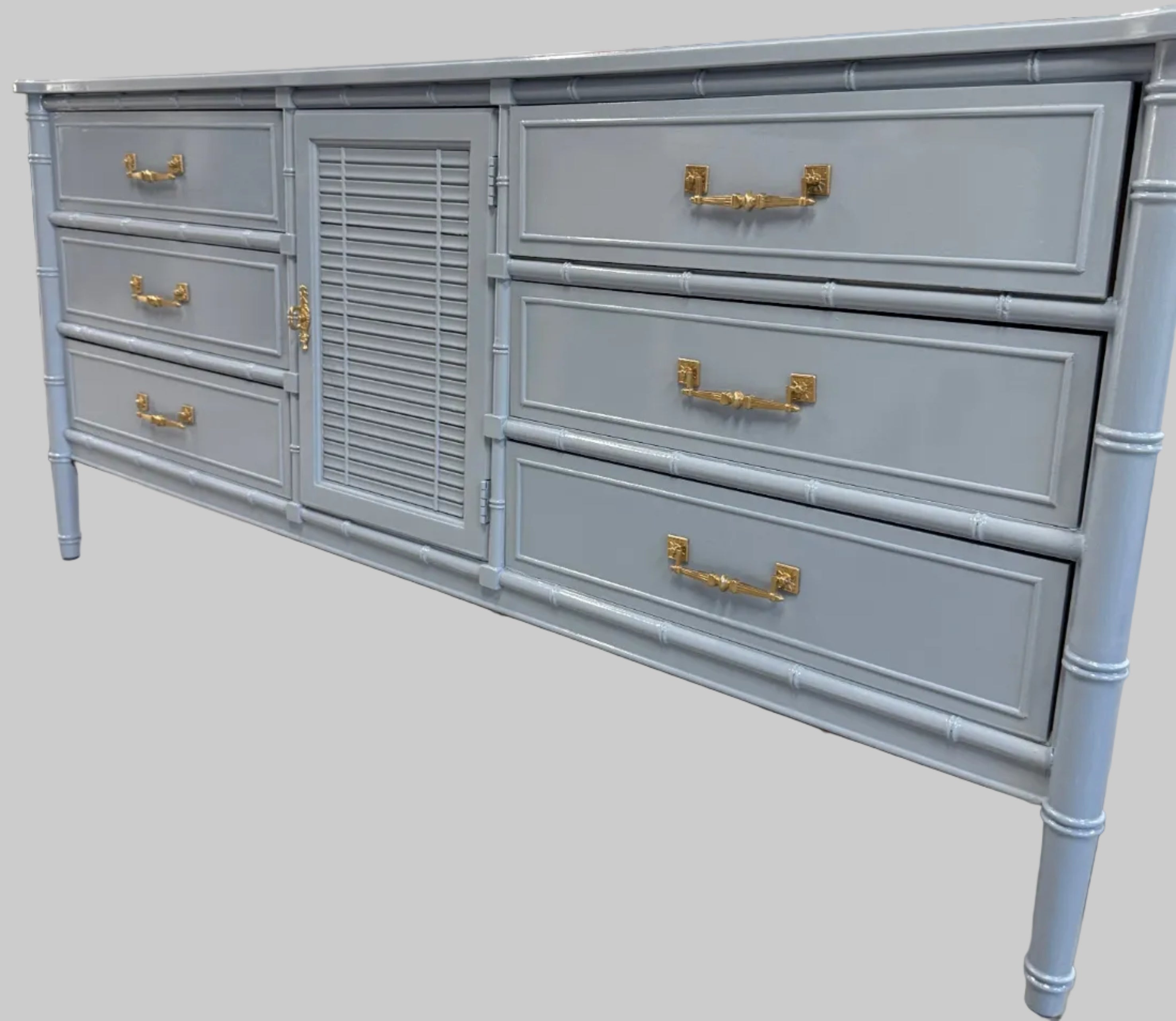 Henry Link Faux Bamboo Dresser/Credenza - Ready To Ship!