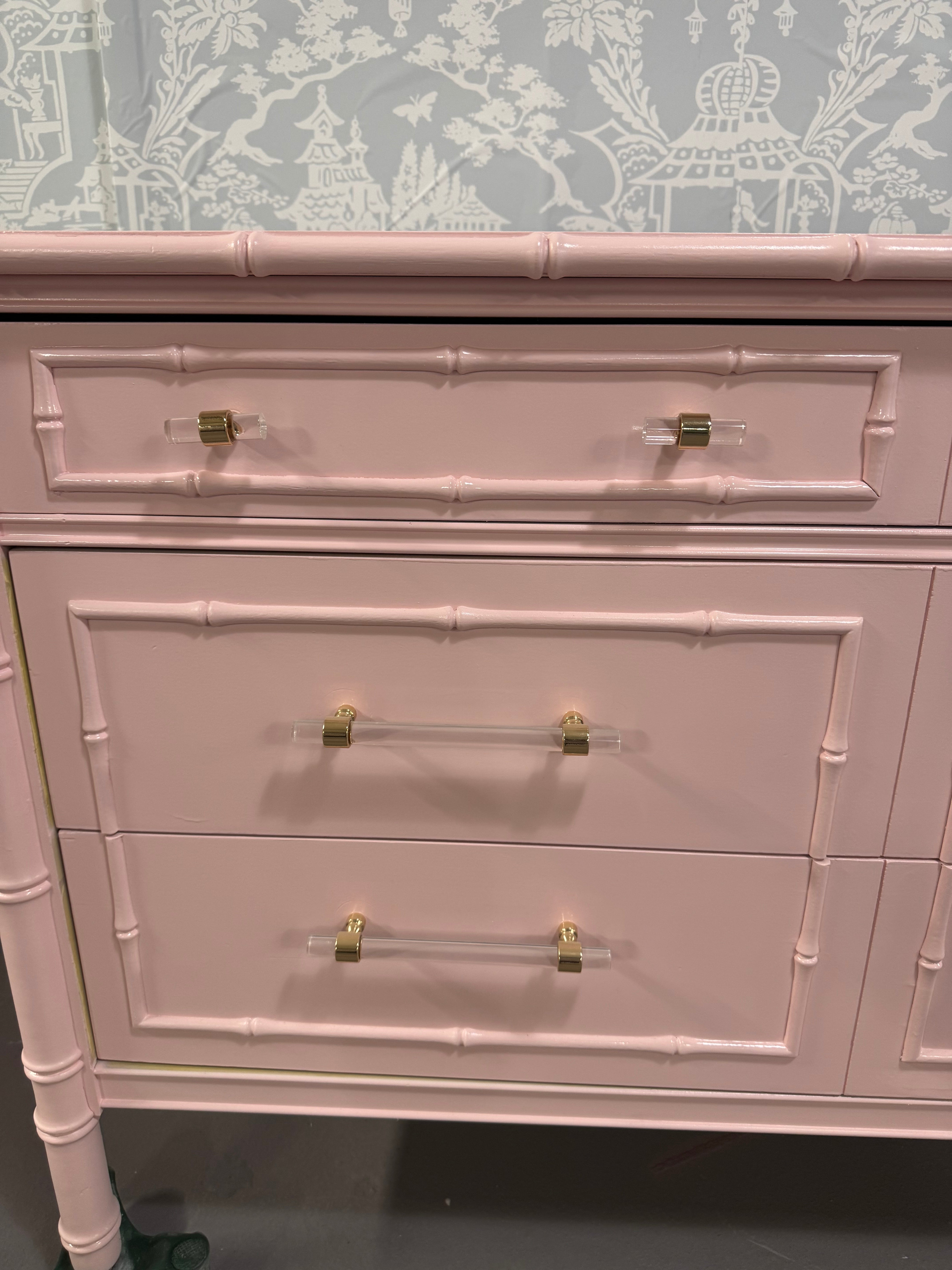 SOLD!! Faux Bamboo Dresser by Thomasville