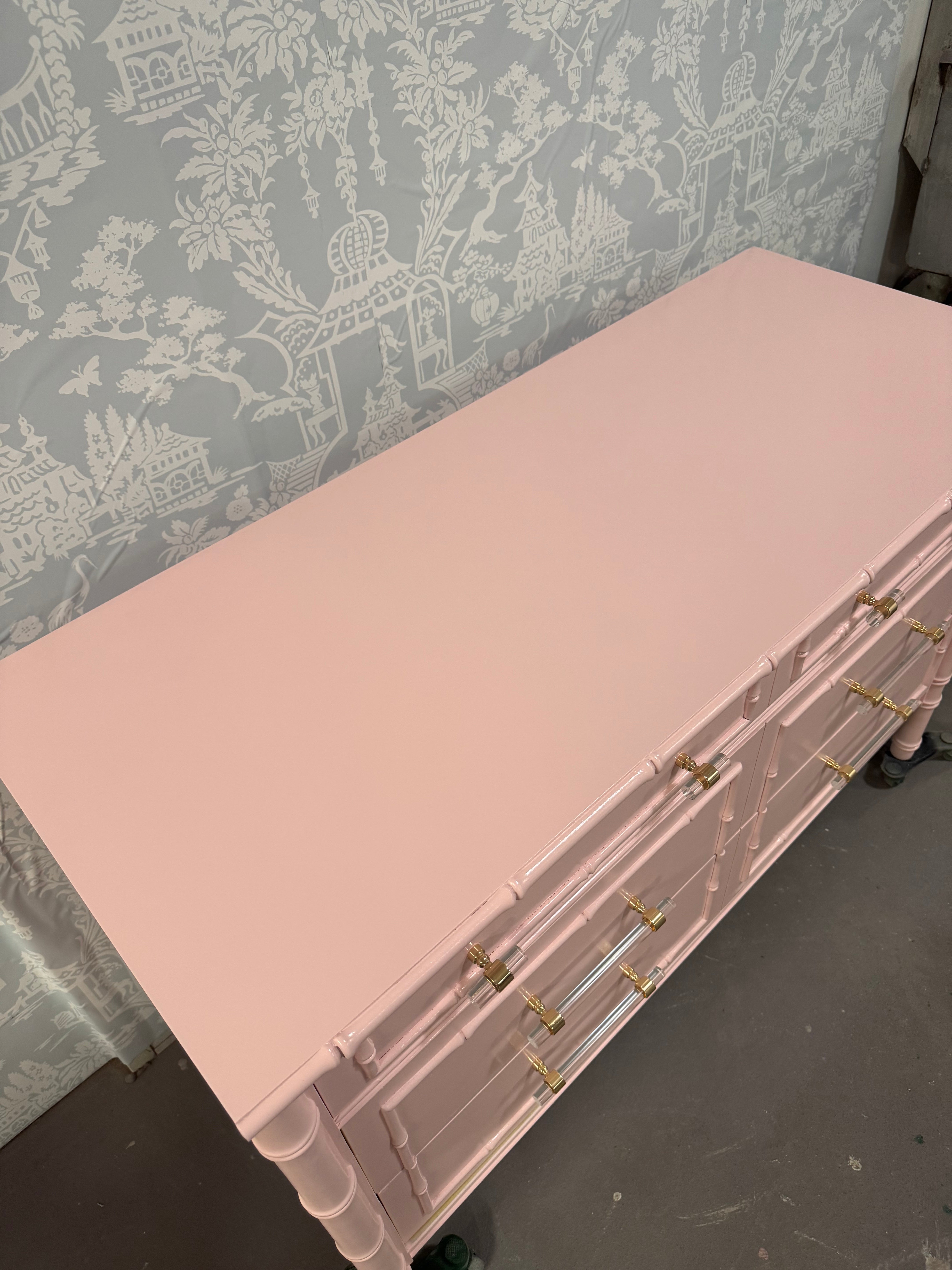 SOLD!! Faux Bamboo Dresser by Thomasville