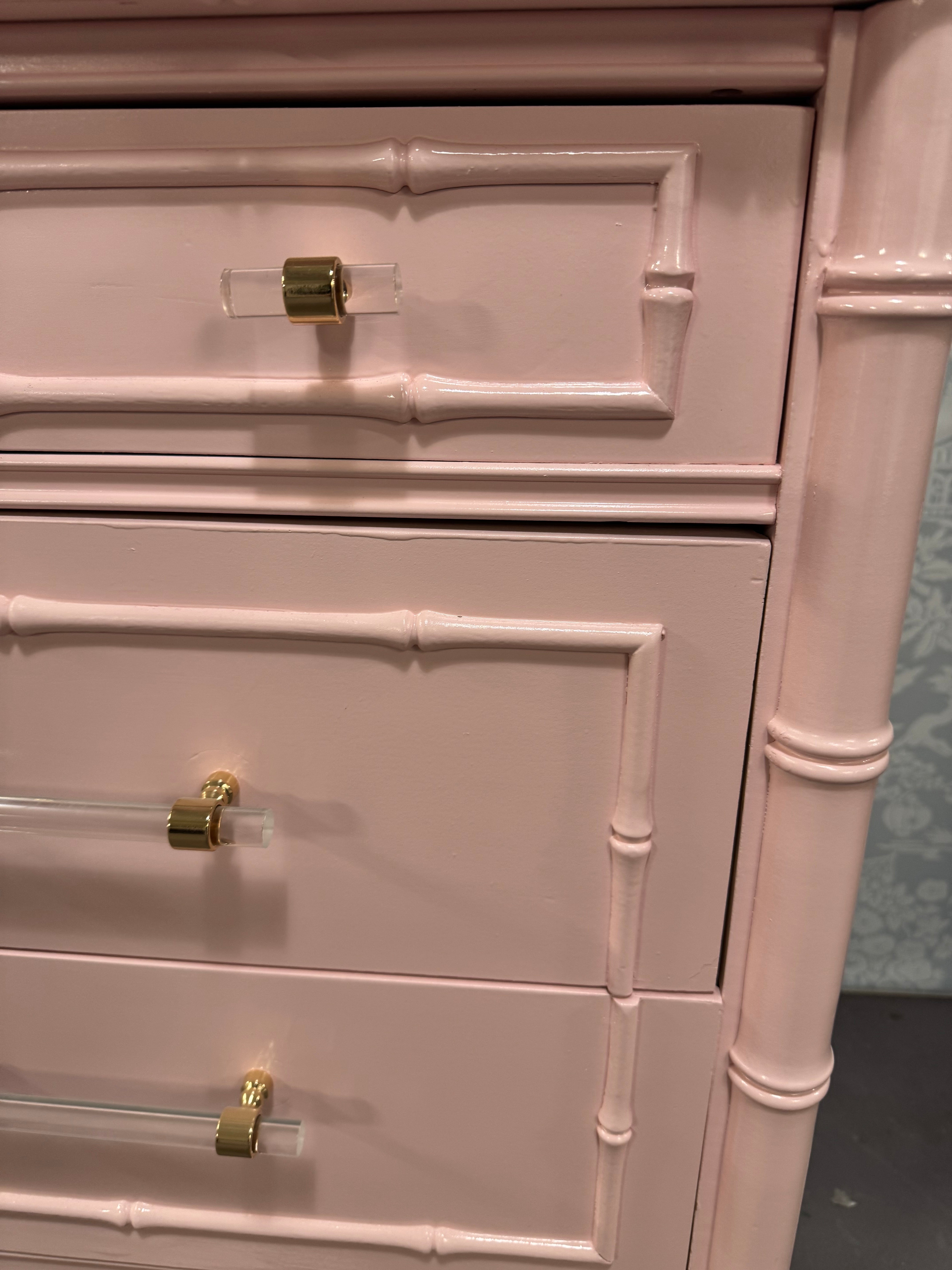 SOLD!! Faux Bamboo Dresser by Thomasville