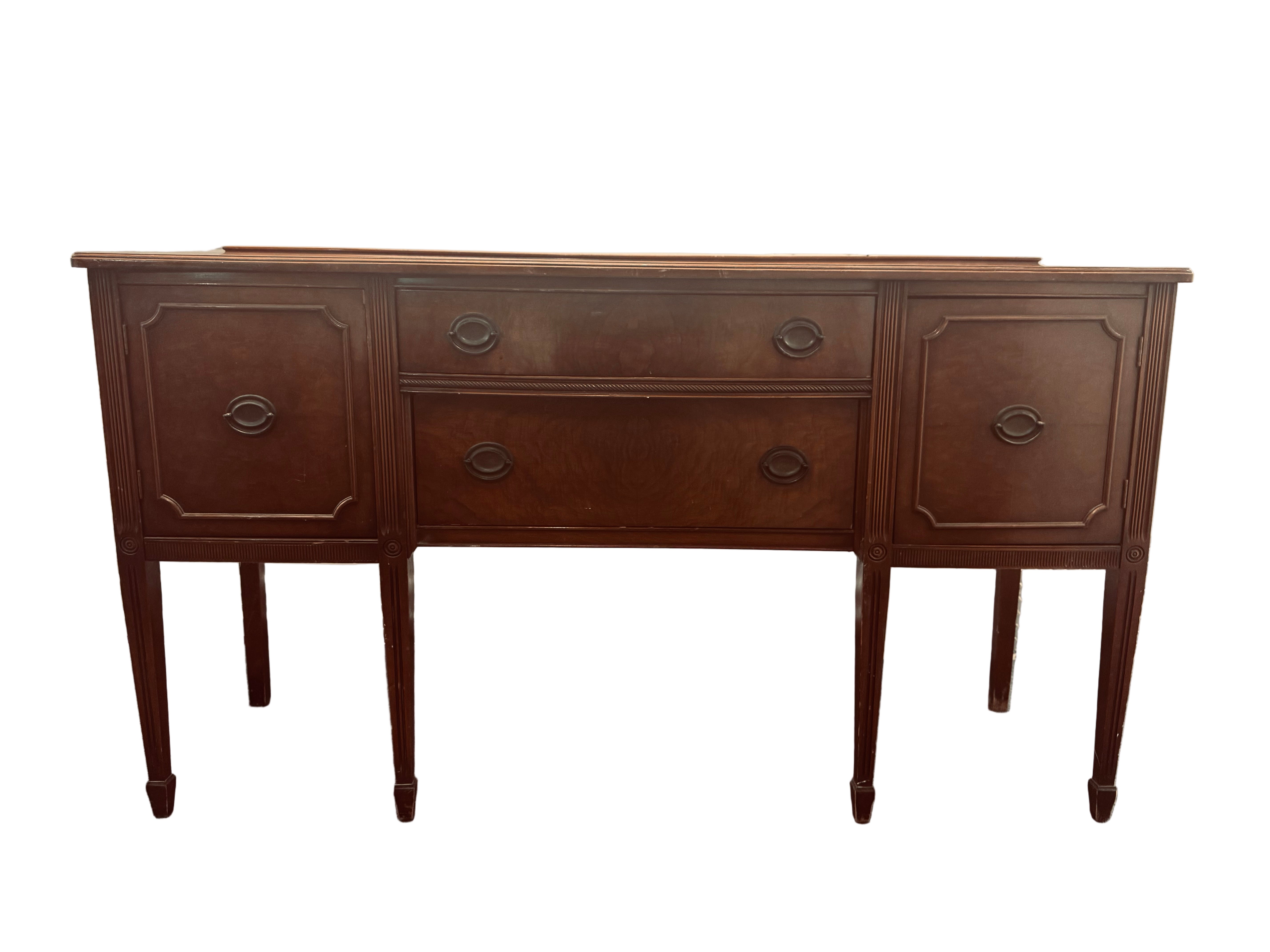 Vintage Mahogany Sideboard - Available for Custom Lacquer