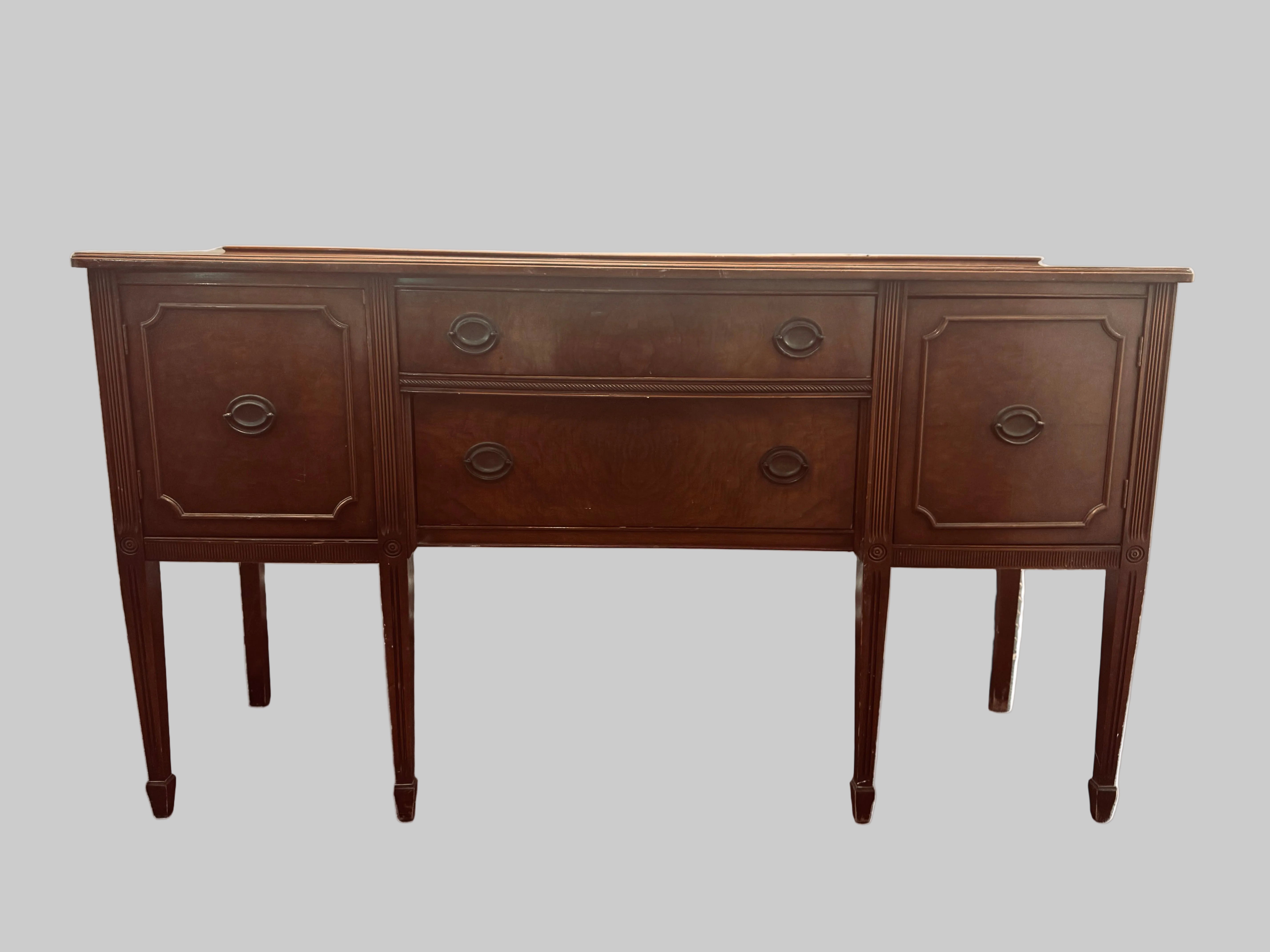 Vintage Mahogany Sideboard - Available for Custom Lacquer