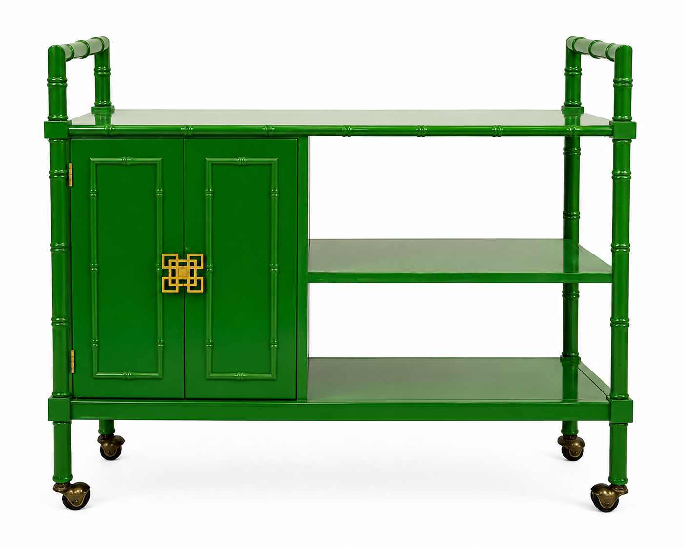 Sold! Rare Thomasville Faux Bamboo Bar Cart - Ready to Ship!
