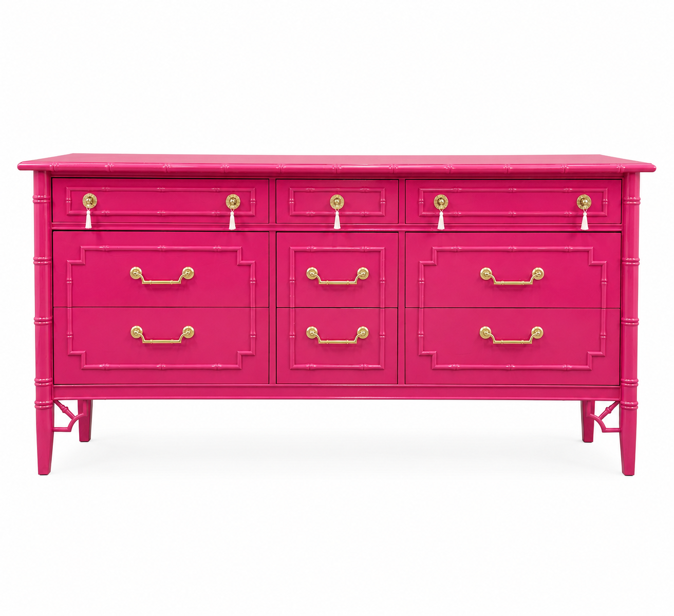 Sold! Thomasville Allegro 9-Drawer Faux Bamboo Dresser - Ready to Ship!