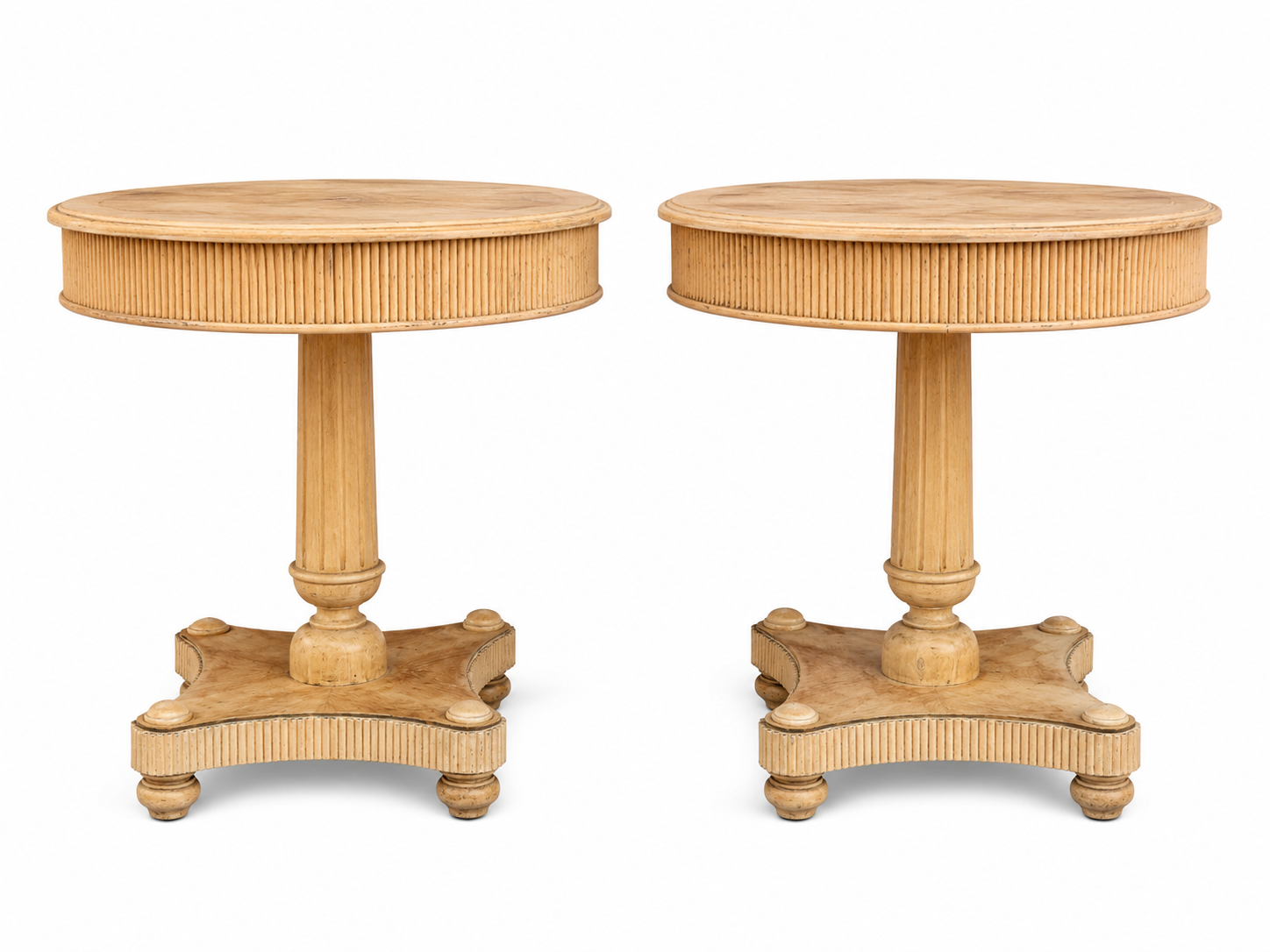 Pair of Vintage Greek-Style End Tables- Available ofor Custom Lacquer