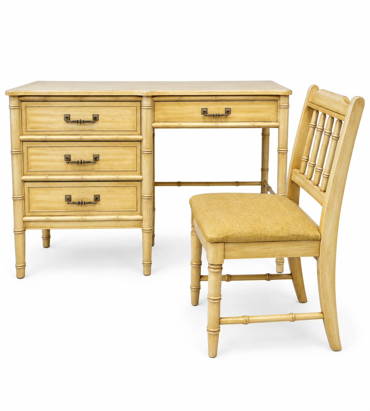 Henry Link Bali Hai Faux Bamboo Desk w/Chair - Ready to Ship!