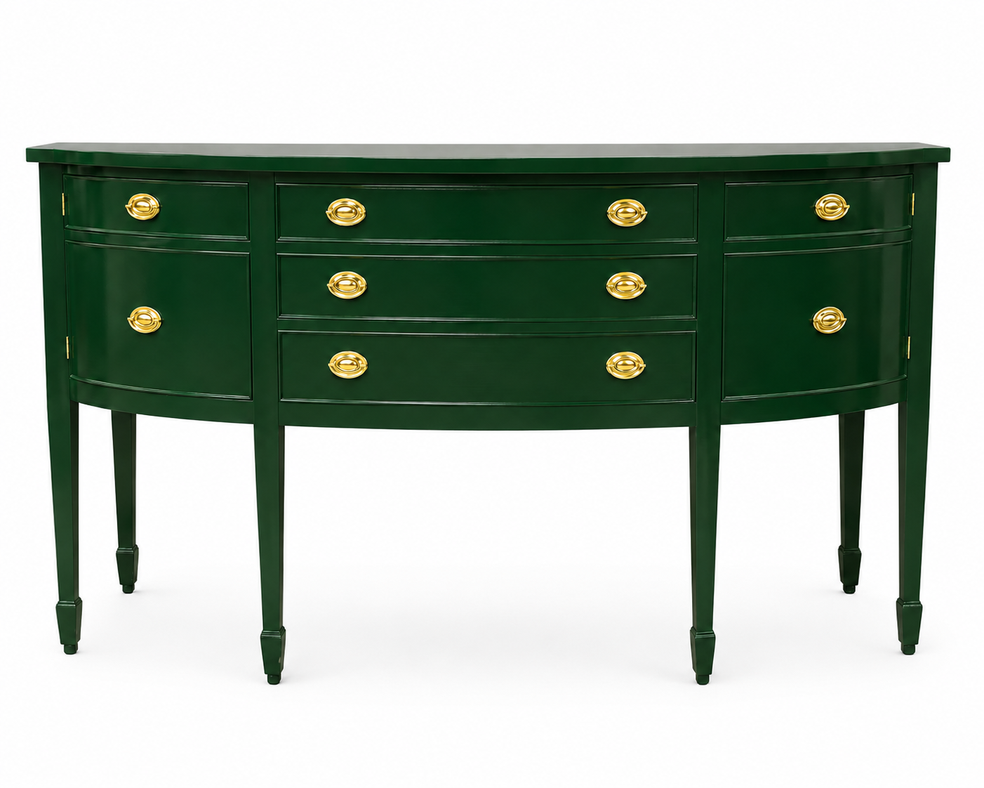 Hepplewhite Drexel Sideboard - Lacquered in Green - Ready to Ship!
