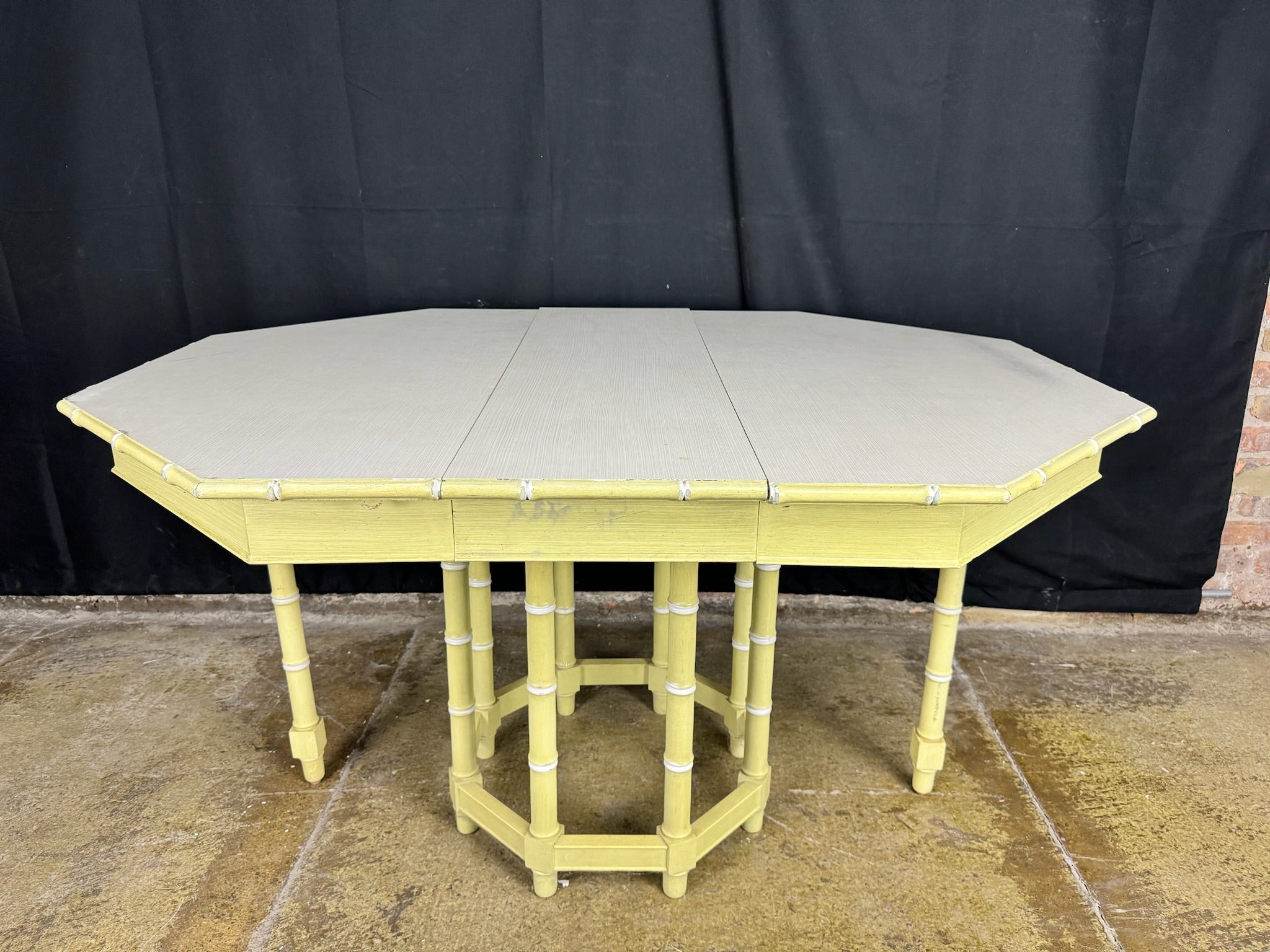 Vintage Thomasville Faux Bamboo Table Available for Custom Lacquer