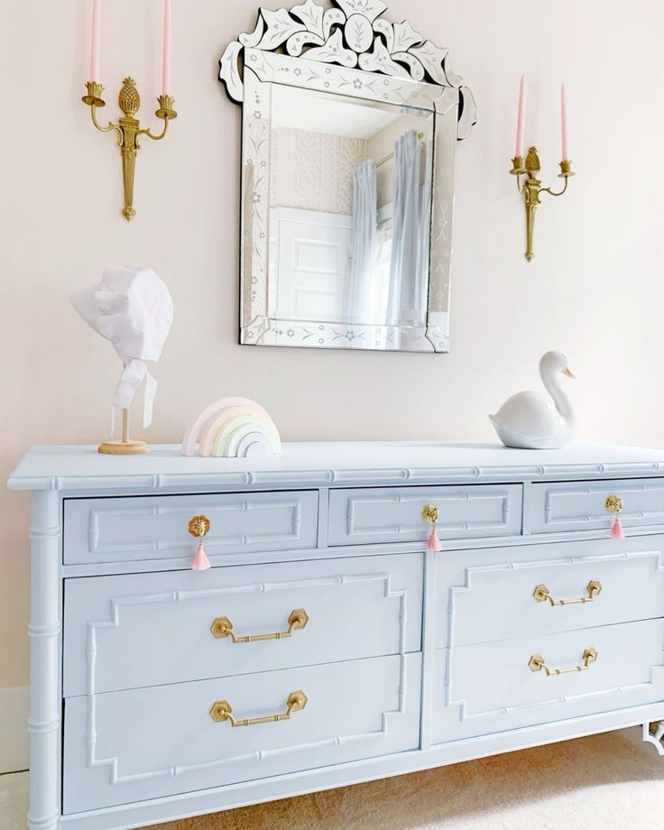 Thomasville Faux Bamboo Allegro 7-Drawer Dresser