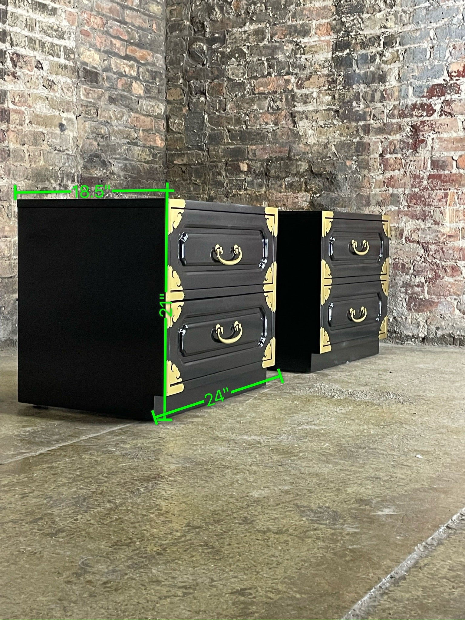 Vintage Bernhardt Nightstands Available for Custom Lacquer