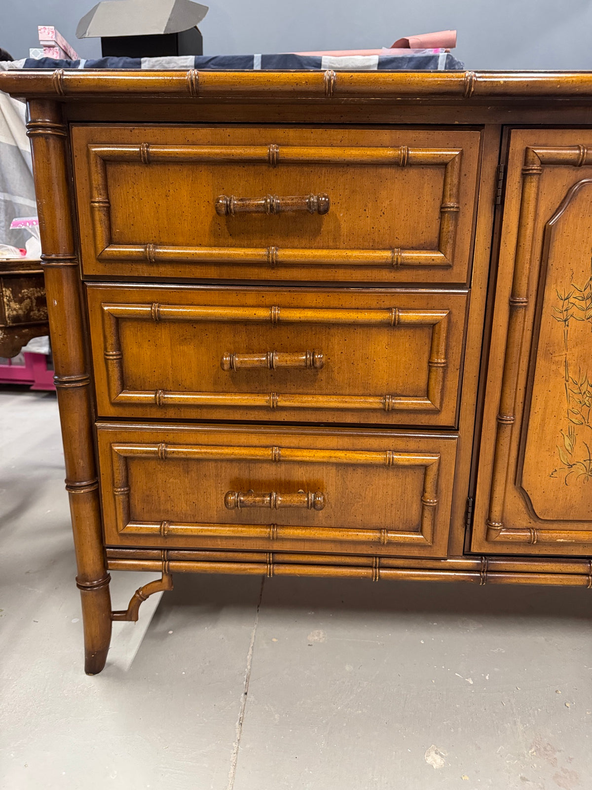 Rare - Dixie Aloha Faux Bamboo Credenza/Server.  Ready for Custom Lacquer!