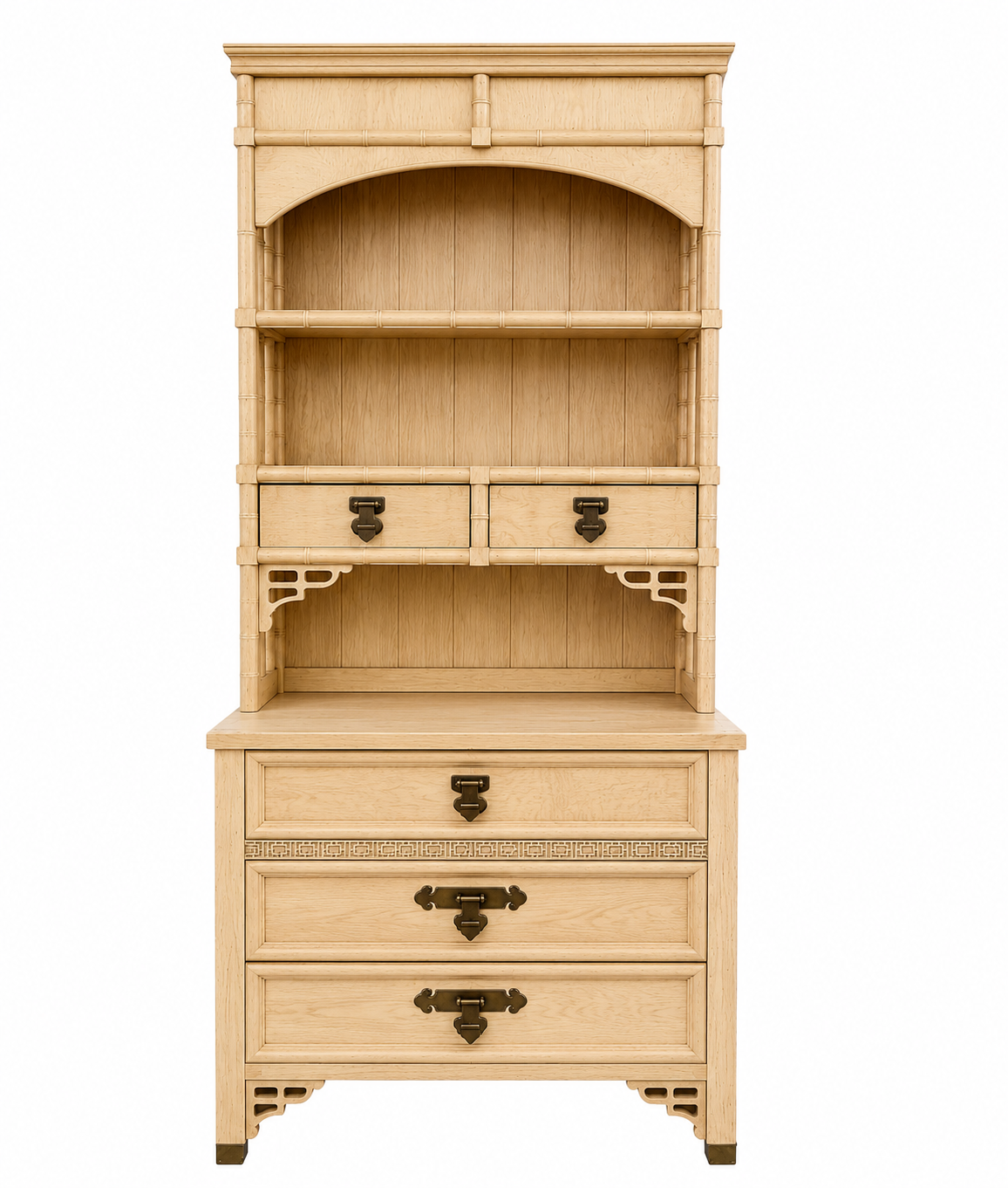Vintage Dixie Shangri La Dresser & Hutch  - Ready for Custom Lacquer