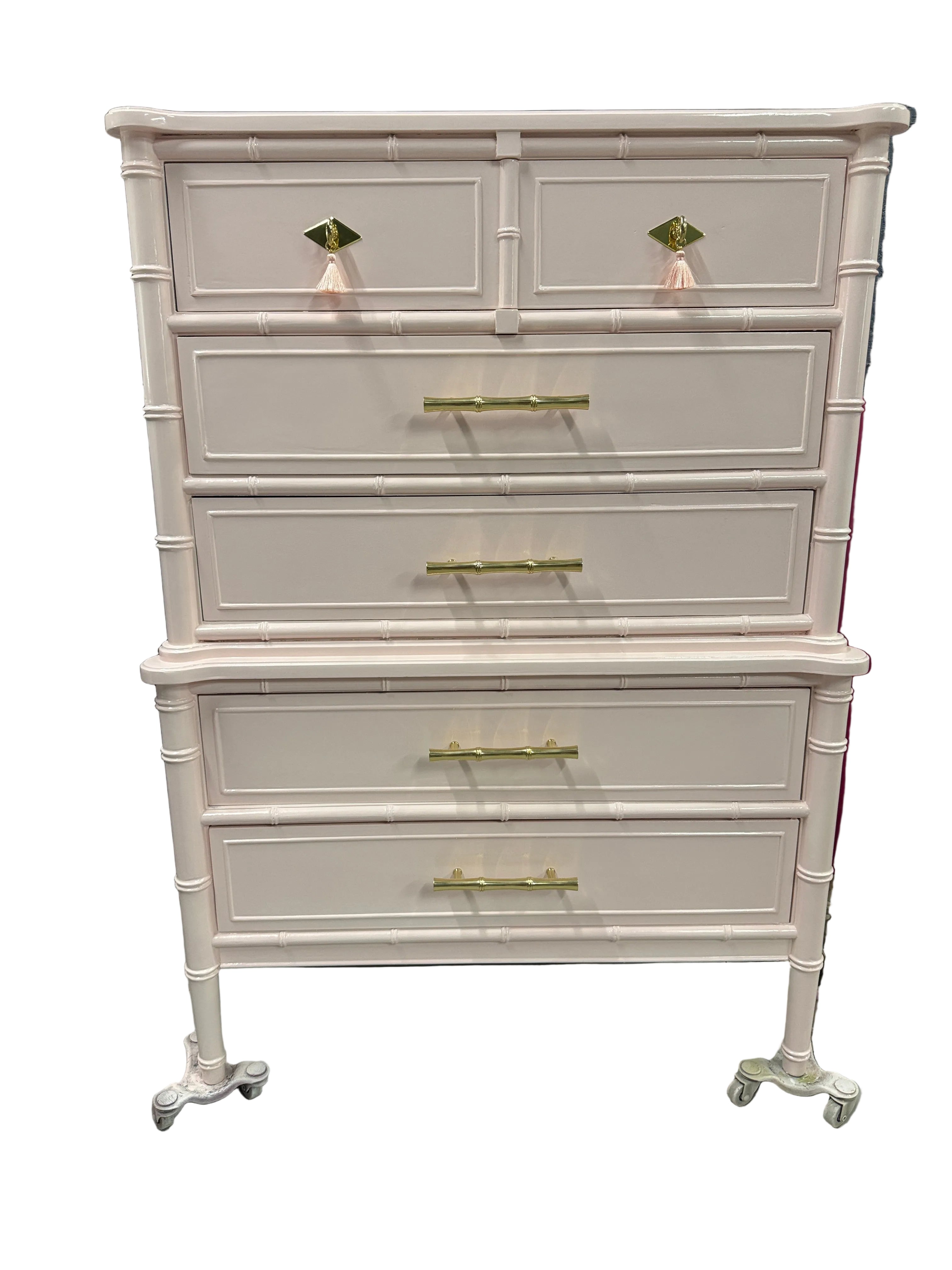 Henry Link Bali Hai Lacquered Highboy - Ready to Ship