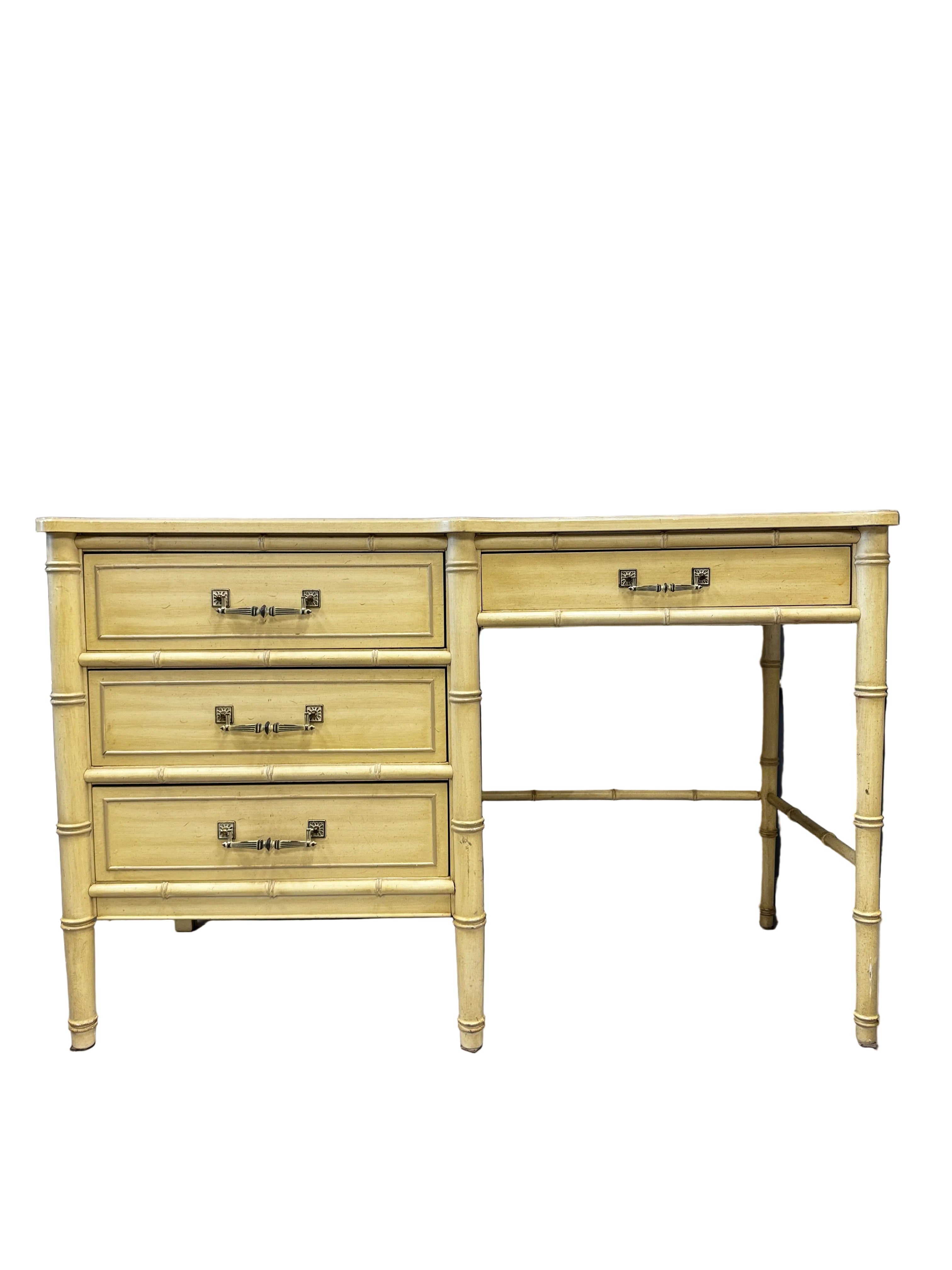 Henry Link Bali Hai Faux Bamboo Desk w/Chair - Available for Custom Lacquer!
