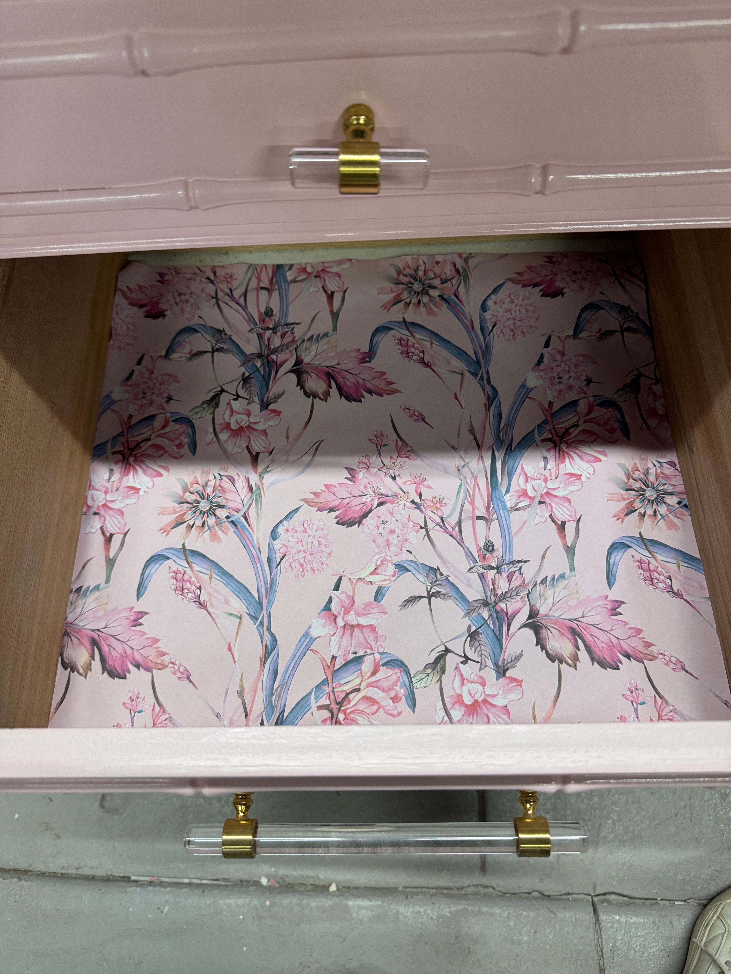 Rare Vintage Thomasville Faux Bamboo Desk & Chair - Ready to Ship!