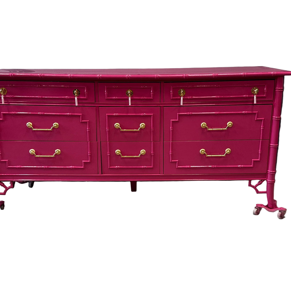 Sold! Thomasville Allegro 9-Drawer Faux Bamboo Dresser - Ready to Ship Sold! Thomasville Allegro 9-Drawer Faux Bamboo Dresser - Ready to Ship
