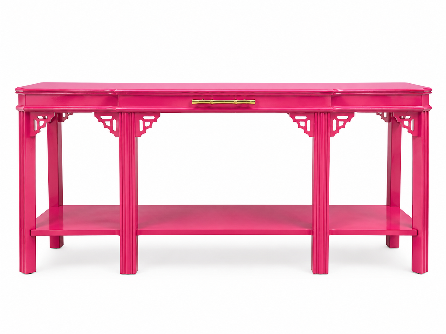 Lacquered Pink Vintage Credenza by Lane Furniture Co. - Ready to Ship