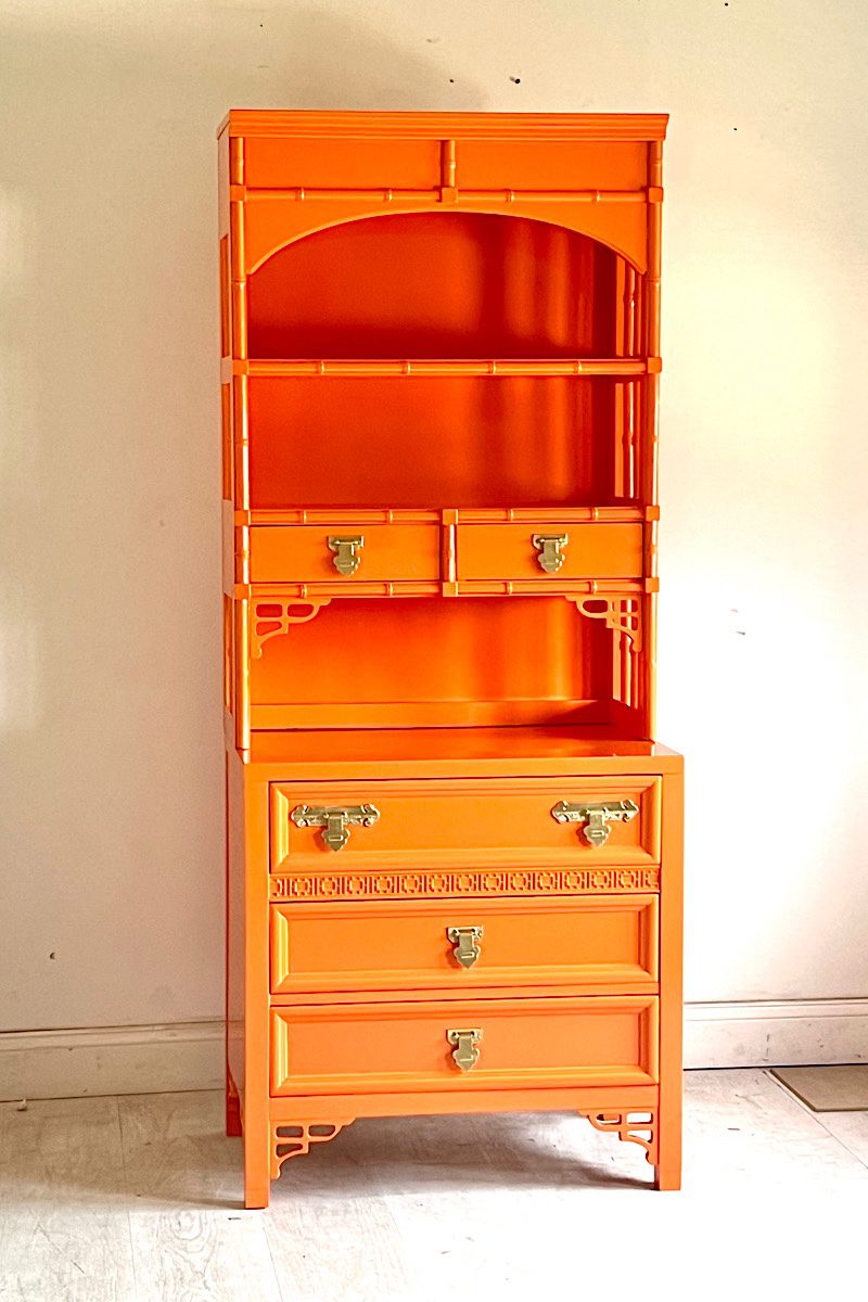Vintage Dixie Shangri La Dresser & Hutch  - Ready for Custom Lacquer